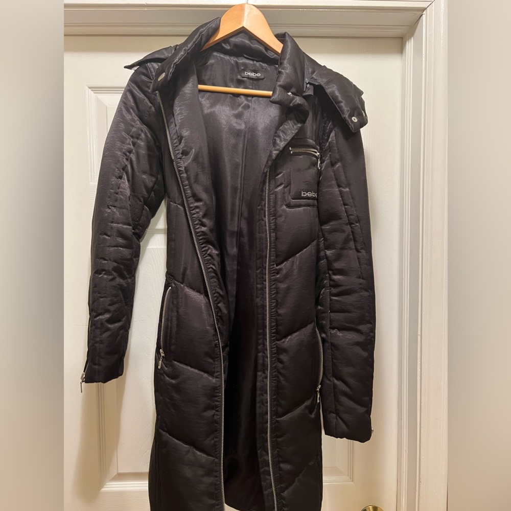Bebe Belted Puffer Coat